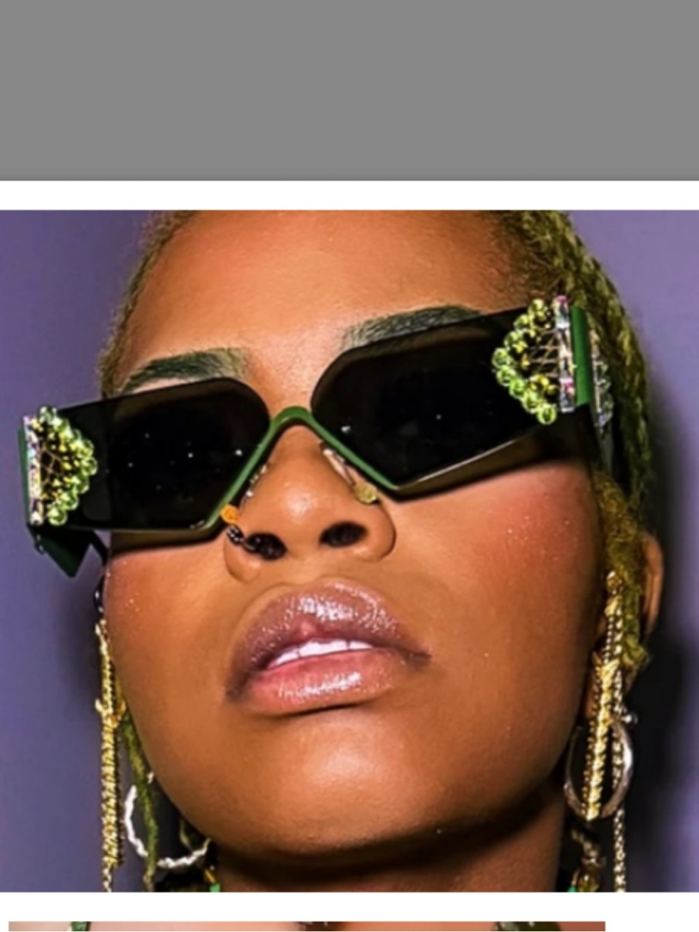 Emerald Energy shades, brand new never worn from Medusa Complex